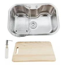 Cuba Para Cozinha Gourmet Isis Aço Inox Escovado 63x43cm