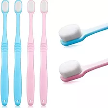 4 Piezas Cepillos De Dientes Extra Suaves Micro Nano Cepillo