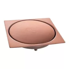 Ralo Para Banheiro 10x10 Click Rose Gold Mima Decor