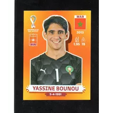 Mundial Qatar 2022. Figurita N° Mar 2, Yassine Bounou. Mira!