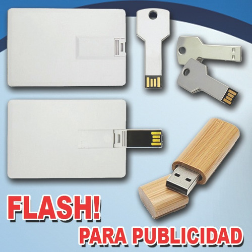 Flash Memory Pendrive Publicitarias 8gb Logo Gratis X Mayor