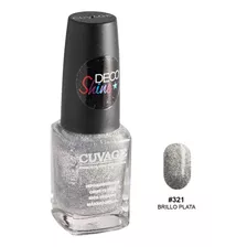 Esmaltes De Uñas Tradicional Sin Tacc Cuvage Pro Keratine C Color #321 Brillo Plata