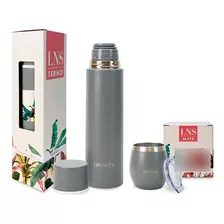 Set Acero Termo 750ml Y Mate Kiribati Lincoln´s -dropper