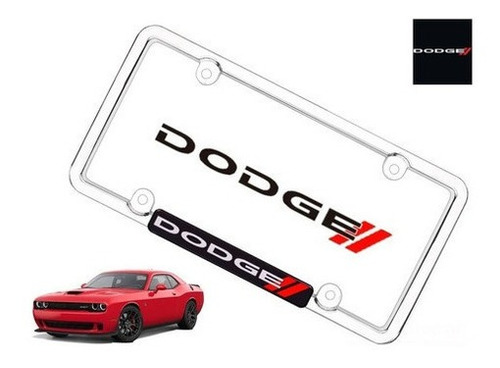 Par Porta Placas Dodge Challenger Rt 6.4 2016 Original Foto 3
