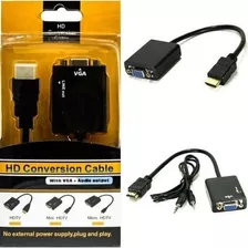 Conversor Hdmi Vga Com Áudio Adaptador Hdmi Para Vga