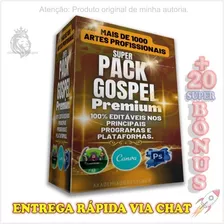 Pack +1200 Artes Editáveis Culto E Igrejas Canva, Psd E Cdr