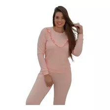 Conjunto Moletom Feminino Liso Blusa E Calça Detalhes Roupas