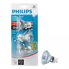 Philips 415794 Foco De Luz De 50 Vatios Mr16 Gu10 Base 120 V