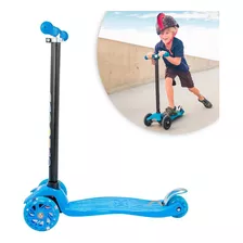 Patinete 3 Rodas Freio E Roda Gel Com Led Infantil Menino