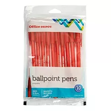 Bolígrafo - Bolígrafos Tintados De Office Depot, Punta Media