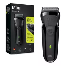 Máquina Afeitadora Eléctrica Braun Series 3, 300 Para Barba Azul/negro