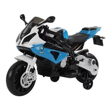 Moto Electrica Montables Niños Carro Bmw Pito Recargable Color Azul