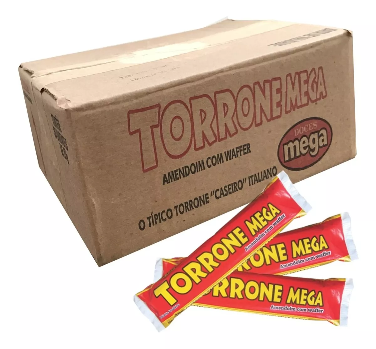 Torrone De Amendoim Crocante Mega 50x20 - Atacado