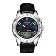 Reloj Tissot T-touch Ii Titanium Madre Perla Rapido Color De La Correa Negro Color Del Fondo Negro Mother Of Pearl