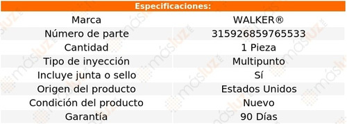 (1) Inyector De Combustible Audi A5 2.0l 4 Cil 10/14 Walker Foto 5