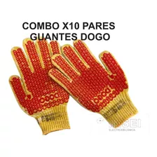 10 Pares Guantes Moteados Dogo Calidad Premium - Insei