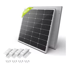 Panel Solar Monocristalino De 100w Y 12 Voltios, Diseñ...