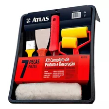 Kit Pintura Completo 7 Peças Atlas Rolo La Poliester