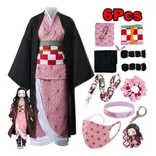 Roupa Feminina De Rpg De Quimono - Kamado Nezuko, Pacote Com