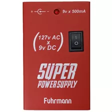 Fonte Para Pedais De Efeito Fuhrmann 9v Power Supply 127v