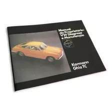 Manual Proprietário Karmann Ghia Tc 1975 + Adesivo Brinde