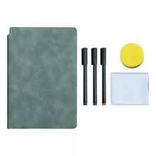 A5 Portátil Apagar Quadro Branco Notebook Verde