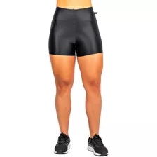 Short Poliamida Fitness 3d Cirrê Cós Alto Academia Barato 