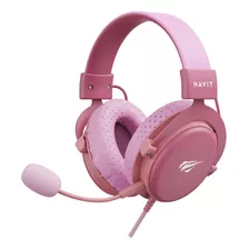 Fone De Ouvido Gamer Headset Havit H2015d Pc/xbox/ps4/5 Pink