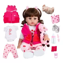 Boneca Bebê Sweetie Reborn (r) Silicone-doll 48cm