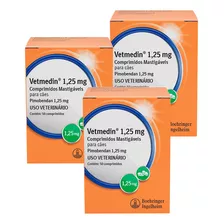 Combo 3 Vetmedin 1,25mg 50 Comp. Pimobendan Cães Cardiacos