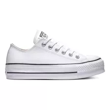 Zapatillas Converse De Cuero Con Plataforma