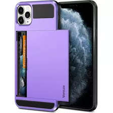 Funda Para iPhone 11 Pro - Lila Con Tarjetero