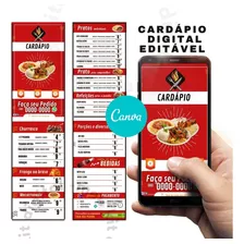 Cardápio De Restaurante+ Qr Code Grátis | Edite Fácil Cel/pc