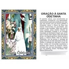 200 Santinho Santa Odetinha (oração Verso) - 7x10 Cm
