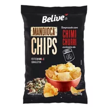 Chips Mandioca Temperado Chimichurri Belive Sem Glúten 50g