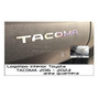 Letras Logotipo Tapa Batea (caja) Toyota Tacoma 2024 Negro
