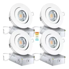 Knlnny Ware Eyeball Recessed Lighting 4 Pack, Gimbal Ajustab