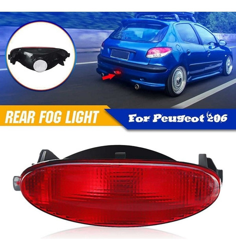 Luz Antiniebla Trasera Sin Bombilla For Peugeot 206 Cc Sw H Foto 4