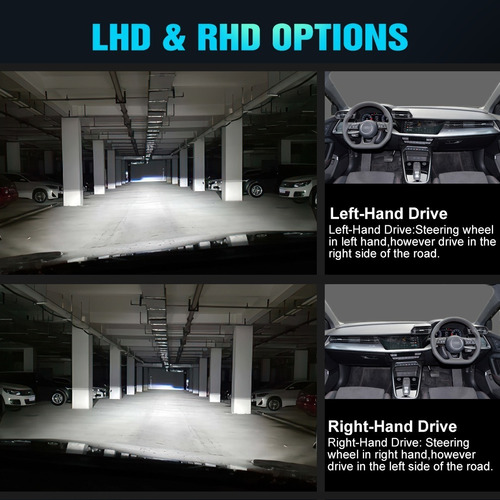 Mini Laser Lens H4 Hi-lo Led Auto Motorcycle Headlight Foto 3