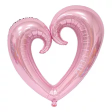 5 Balão Coração Rosa Vazado 40cm Dia Namorados Mães Cestas