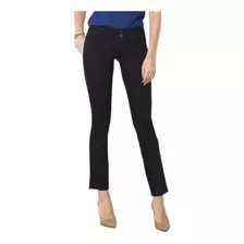 Calça Feminina Cós Alto Anatômico Sarja Preta Loper Original