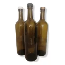 24 Botellas Vidrio Ambar 750ml Taparosca