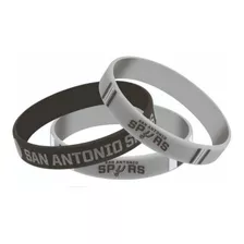 Pulseiras De Silicone Basquete Time San Antonio Spurs Kit 3