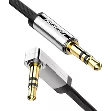 Cable Auxiliar 90° Ugreen Av119 Audio Estéreo Jack 3.5mm Macho A Macho 1m