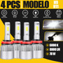 3 Par Focos Led Luz Alta/baja/niebla H9 H11 Para Buick