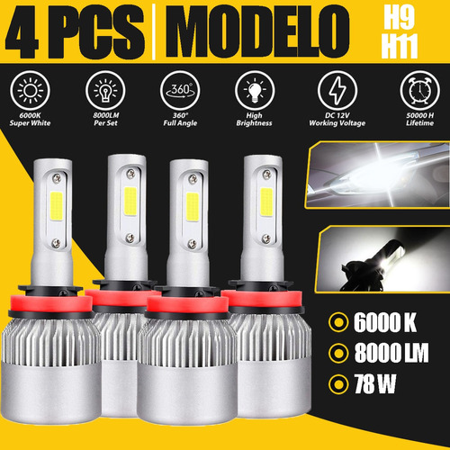 Kit De Focos Led 9005 9006 Para Pontiac Bonneville 1992-2005