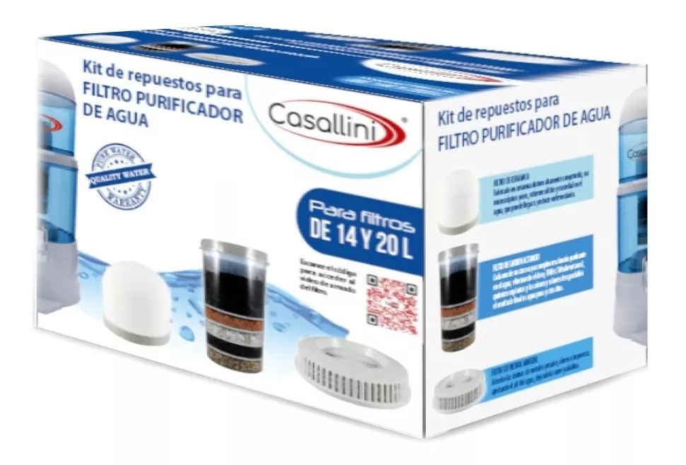 Kit De Repuestos Para Filtro Purificador De Agua Casallini®