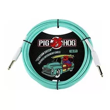 Pig Hog Cable De Audio Para Instrumentos 10 Ft. Seafoam Gree