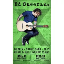 Lindo Quadro Placa Poster Mdf Ed Sheeran Concert 