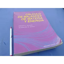 Calculo De Balances De Materia Y Energia Henley Rosen Libro